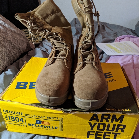 coyote brown belleville boots